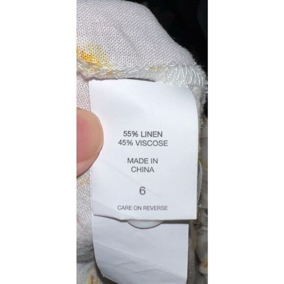 Women’s Linen Blend Sunflowers/Daisy summer midi skirt 6 - Picture 9 of 9